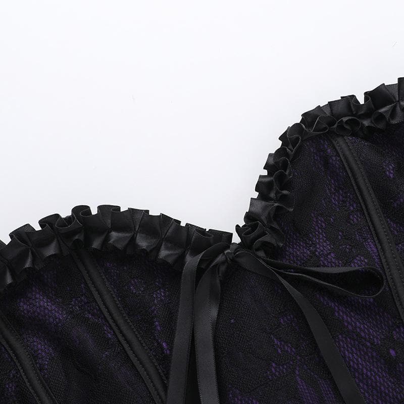 Sweetheart neck bustier tassels ruffle tube top