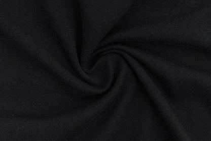 Long sleeve round neck solid backless slit top