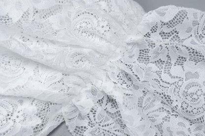 Lace ruched ruffle see through zip-up cami maxi dress