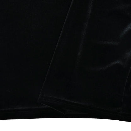 Square neck gloves mesh patchwork velvet mini dress