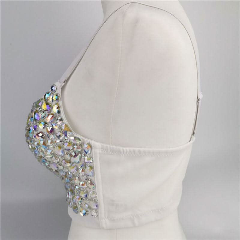 Sweetheart neck padded beaded cami top