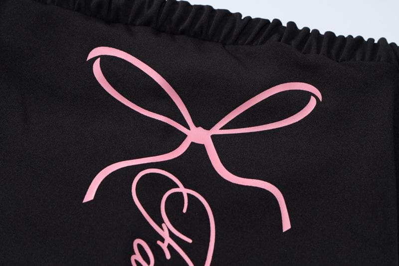 Letter print off shoulder ruched maxi dress