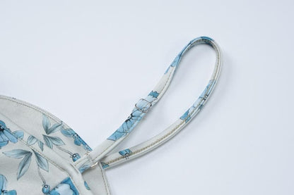 Sweetheart neck flower print cami maxi dress