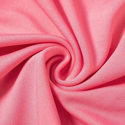 Flower applique hollow out ruched long flared sleeve cut out mini dress