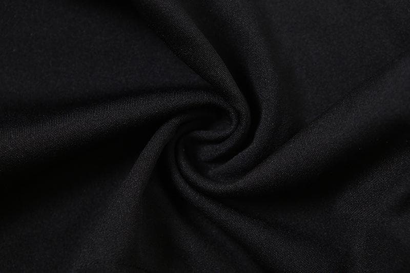 Halter flower applique solid hollow out cut out top