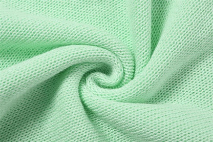 Backless knitted solid tube mini dress