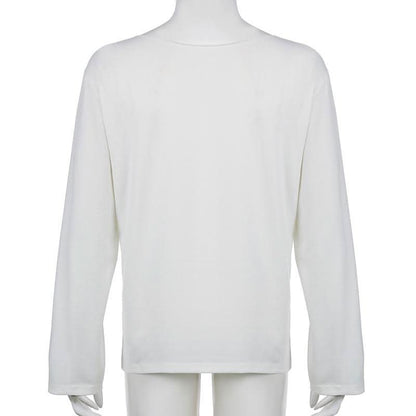 Long sleeve crewneck "98" print top