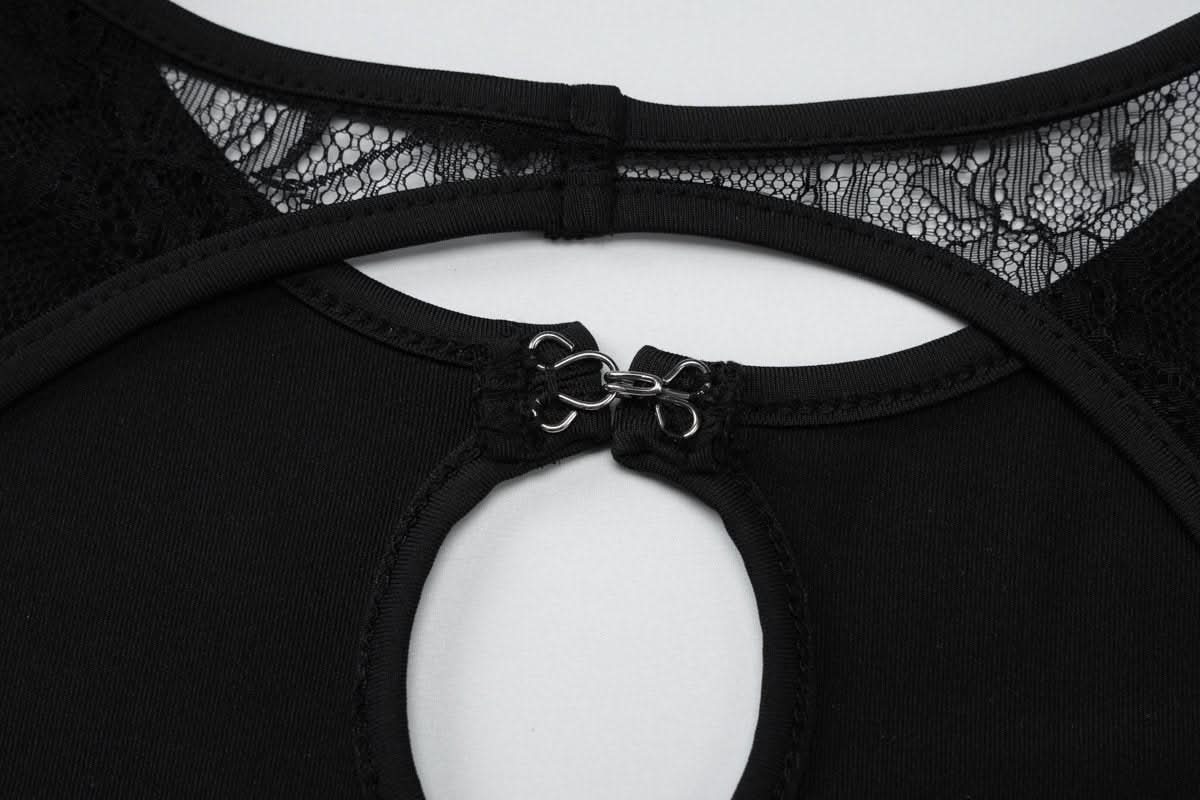 Sleeveless hollow out mesh cut out maxi dress