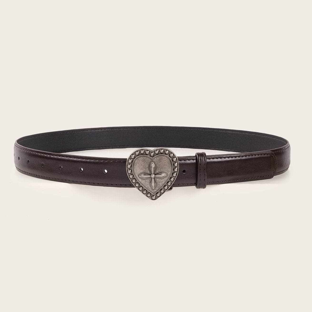 Heart PU leather adjustable belt