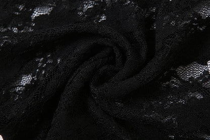 Halter lace bowknot 2 piece top