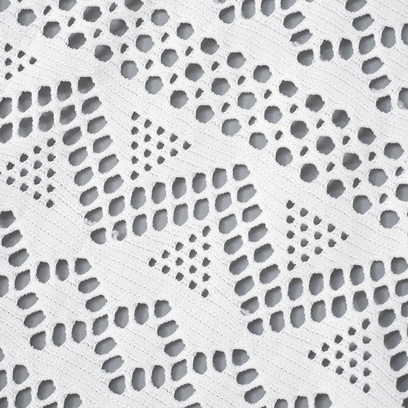 Halter lace hollow out see through backless romper