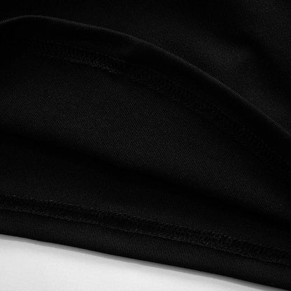 Halter turnover collar hollow out mini skirt set
