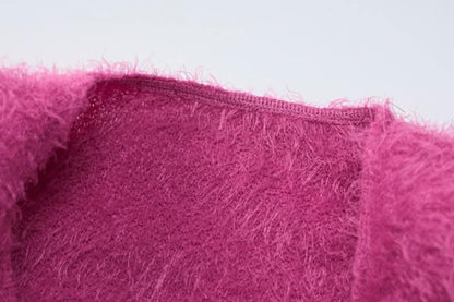 Textured button long sleeve gloves midi skirt set-final-sale