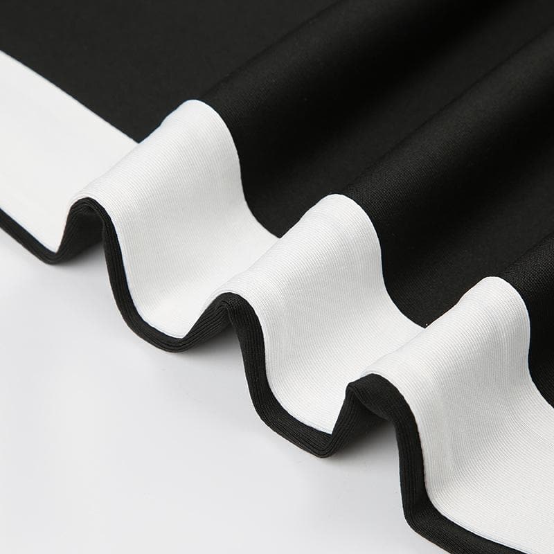 Stitch high rise contrast ruched pant