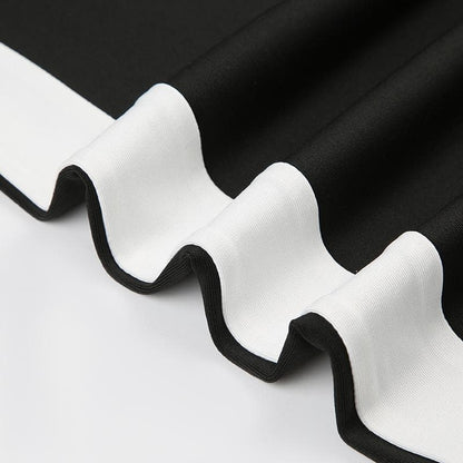 Stitch high rise contrast ruched pant