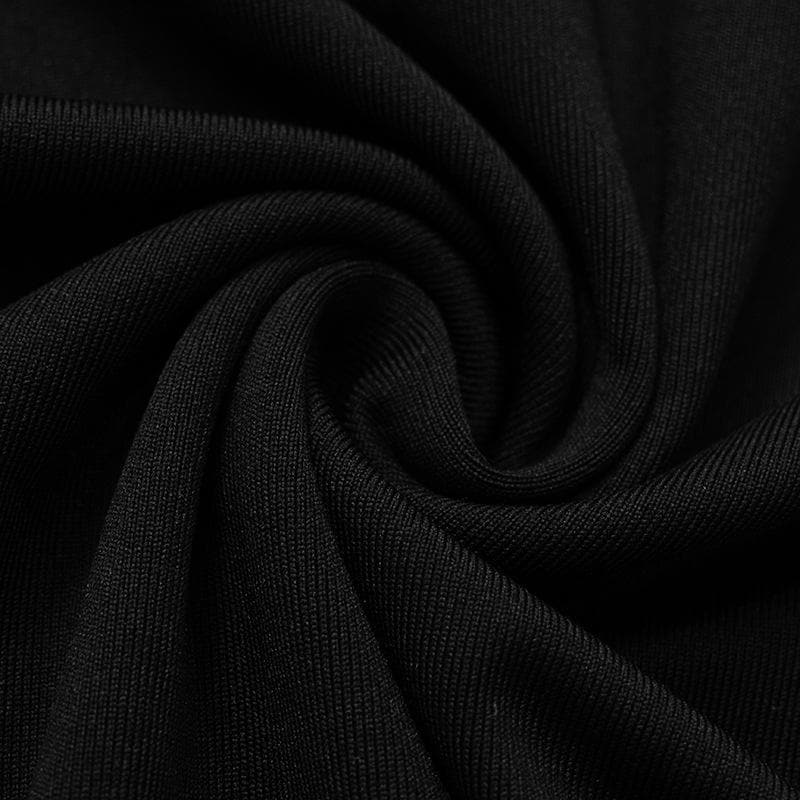 Gloves mesh long sleeve ruched v neck solid top