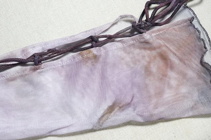 Long sleeve one shoulder lace up print ruched midi skirt set