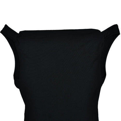 Cowl neck solid backless ruched hollow out cut out maxi dress