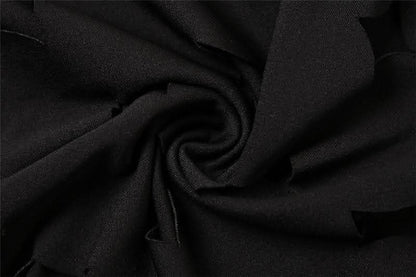 Hollow out backless sleeveless low cut solid cut out maxi dress-final-sale