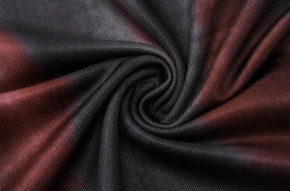 Crewneck body print contrast tank maxi dress