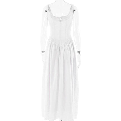 Sweetheart neck ruched textured ruffle cami maxi dress