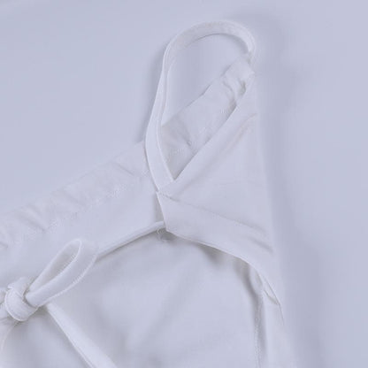 Open tie back solid midi dress