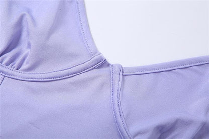 Long sleeve mesh see-through two piece set