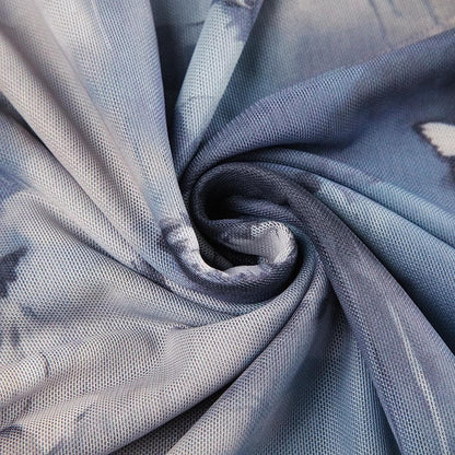 Butterfly print self tie cami maxi dress