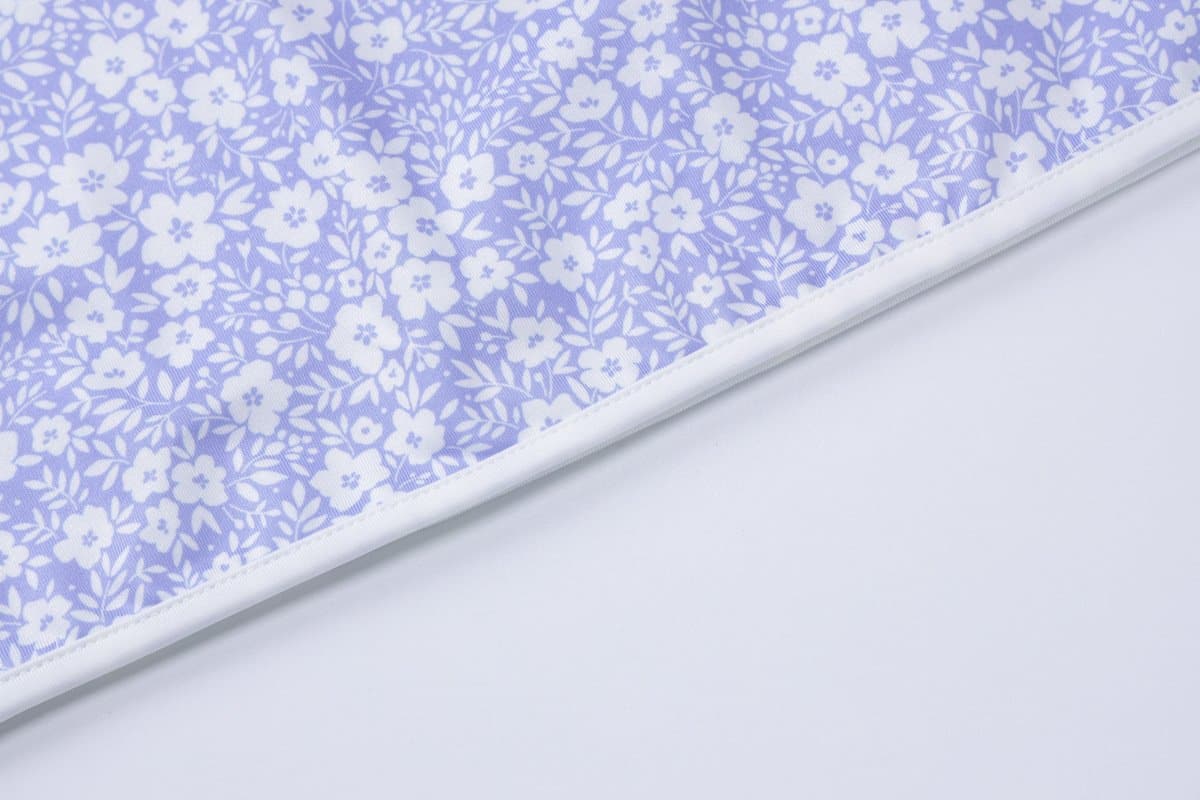 Flower print knotted backless tube mini dress