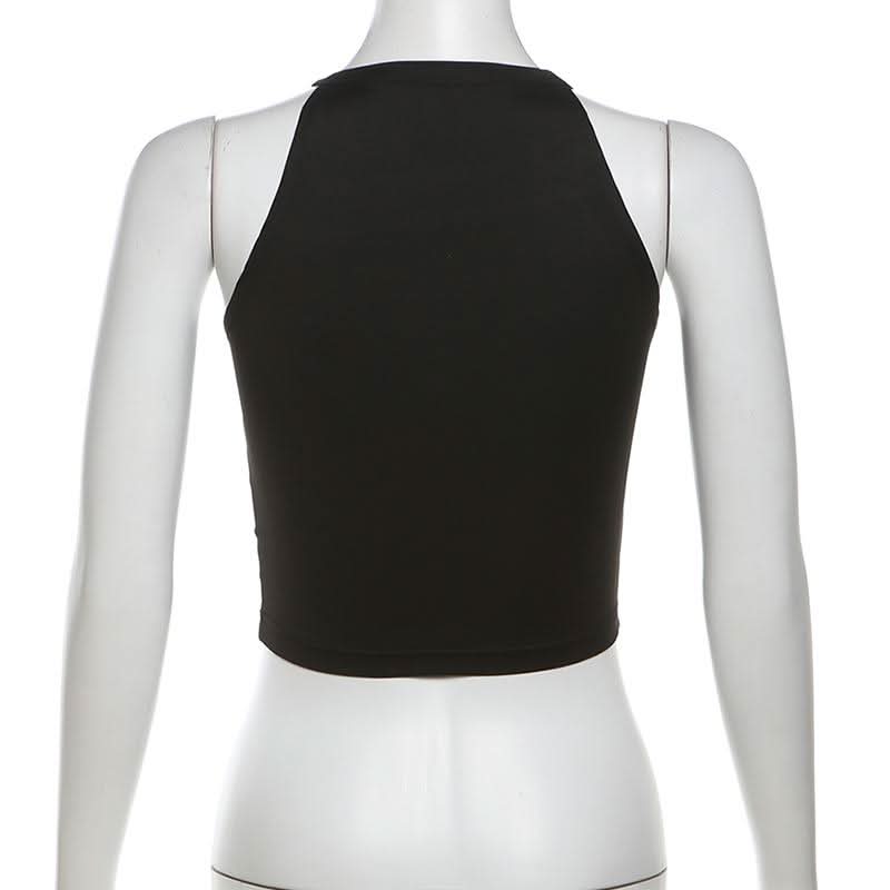 Crewneck bowknot applique contrast top