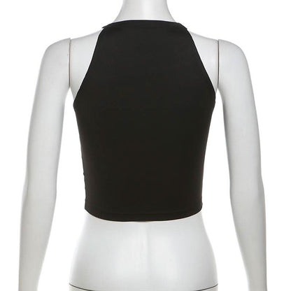 Crewneck bowknot applique contrast top