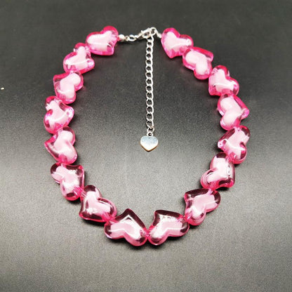 Beaded multicolor acrylic bracelet