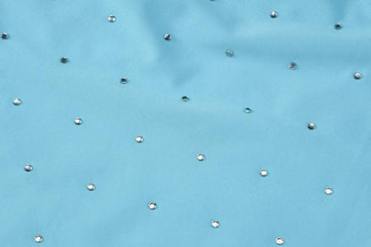 Beaded solid backless sleeveless tube midi dress-final-sale