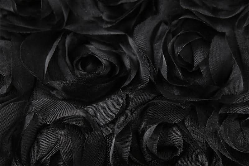 Flower applique solid mini skirt