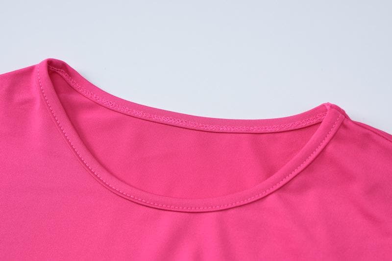 Long sleeve crewneck ruffle slit solid ruched maxi dress- Final Sale