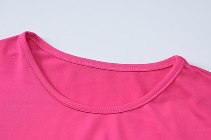 Long sleeve crewneck ruffle slit solid ruched maxi dress- Final Sale