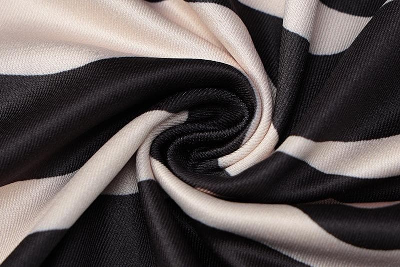 Zebra print hollow out contrast cross back slit backless cut out maxi dress