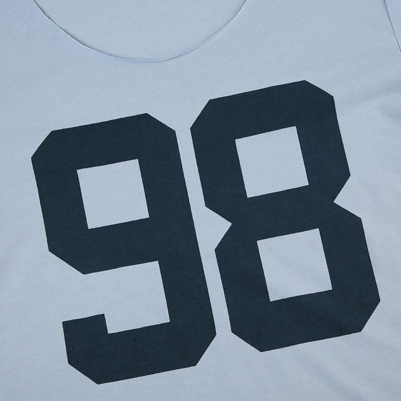 Long sleeve crewneck "98" print top