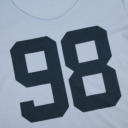 Long sleeve crewneck "98" print top