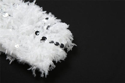 Halter glitter mesh 2 piece top