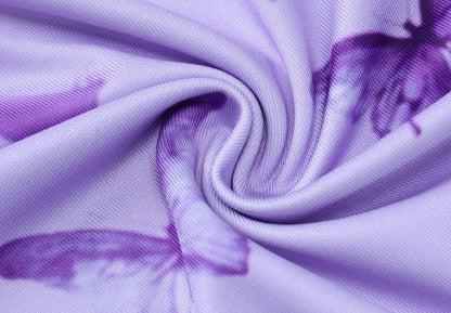 Butterfly print ruched cami maxi dress