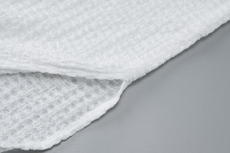 Flower applique one shoulder textured slit cami maxi dress