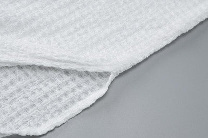 Flower applique one shoulder textured slit cami maxi dress