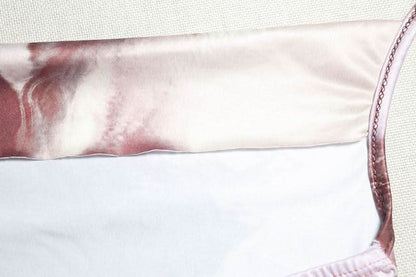 Halter cowl neck hollow out o ring abstract cut out mini dress