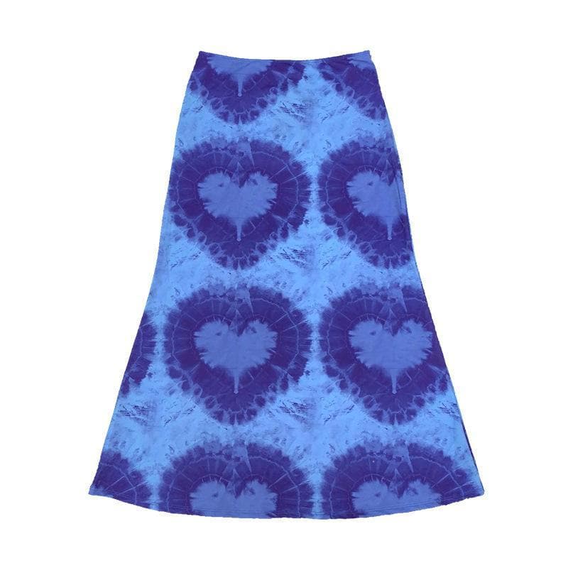 Tie Dye midi skirt