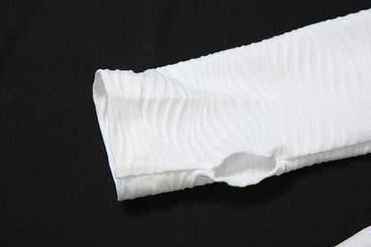 Long sleeve off shoulder textured solid maxi dress