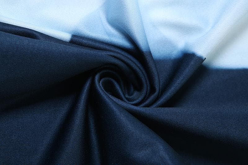 U neck print backless contrast cami maxi dress