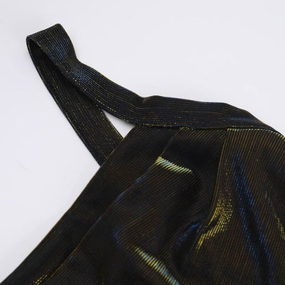 Square neck ruched lace up lace hem maxi dress