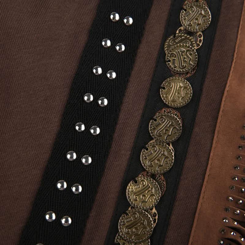 Beaded patchwork backless tube top