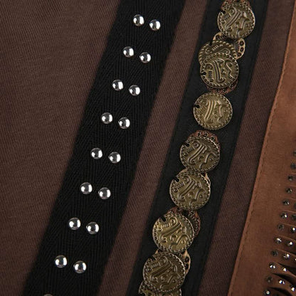 Beaded patchwork backless tube top